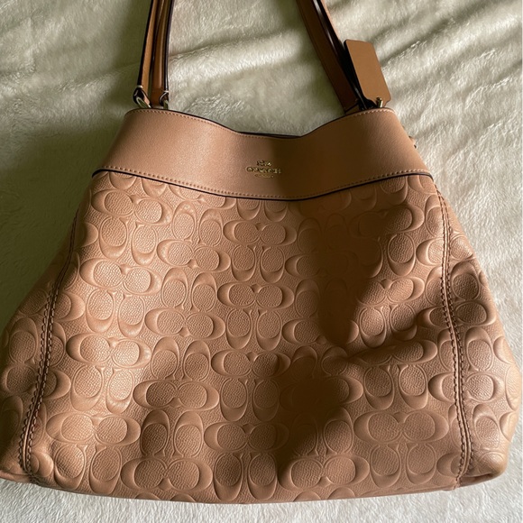 COACH Lexy Shoulder Bag in Nude Pink - Picture 2 of 12